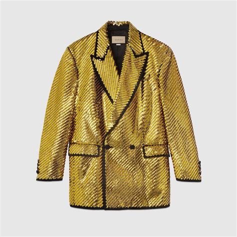 gucci pailletten jacke|gucci blazers for women.